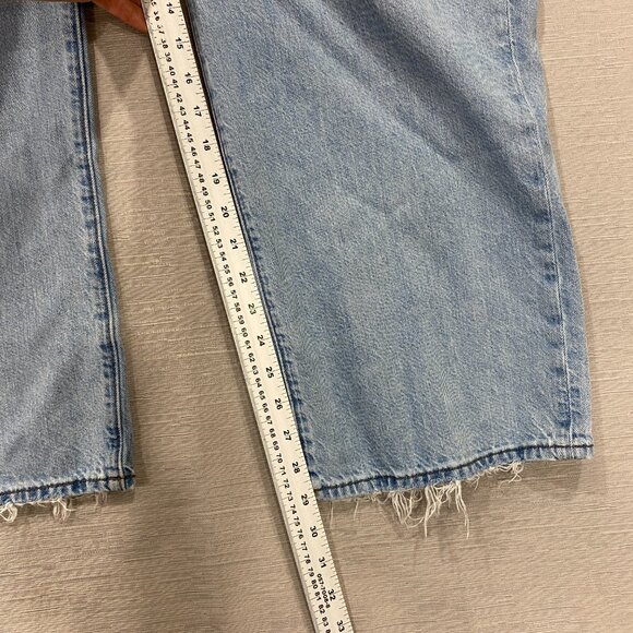Abercrombie & Fitch Jeans Mens 34 x 30 Baggy Wide Leg Lightweight Denim Blue - Picture 7 of 12